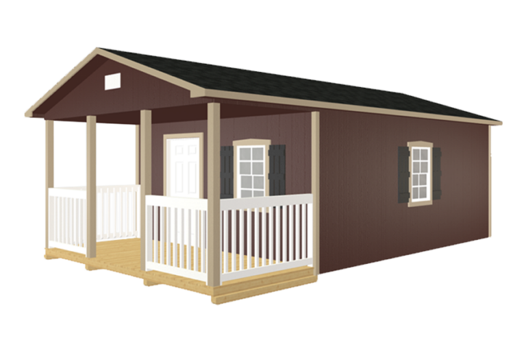 Small Cabins (A-Roof Cabin) in dark brown with beige interior.
